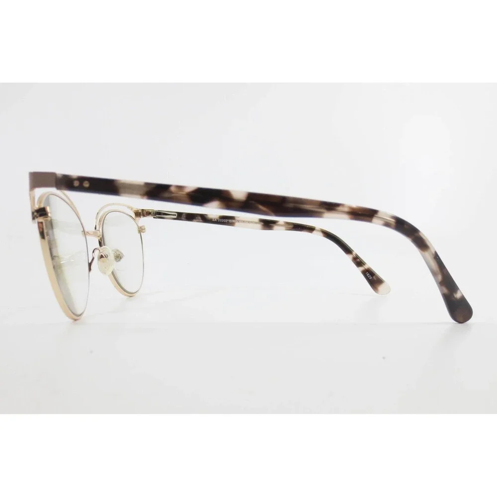 Salsa SA 20202 G/RO Cat Eye Eyeglasses Gold Tortoise Shell Frames 53-18-140